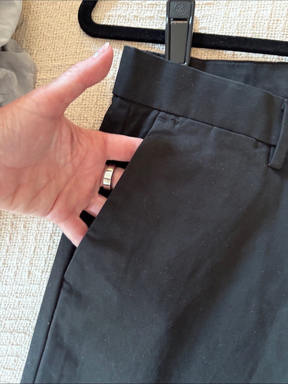 Gap pants NWT Skinny performance Black Chino Pants - size 28 x 30 $60 paid - Picture 7 of 10